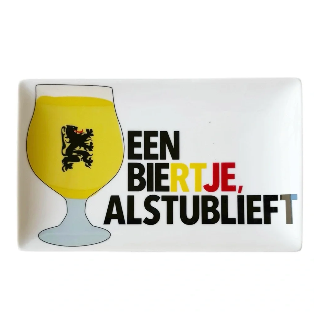 Crate and Barrel Around the World Beer Cocktail Plates - Set of 6